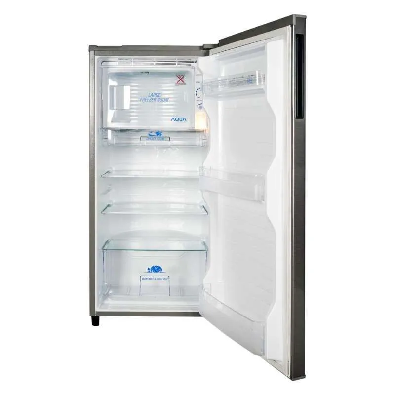 Aqua AQR-D191 LB,LK Kulkas 1 Pintu - Dark Silver Hitam